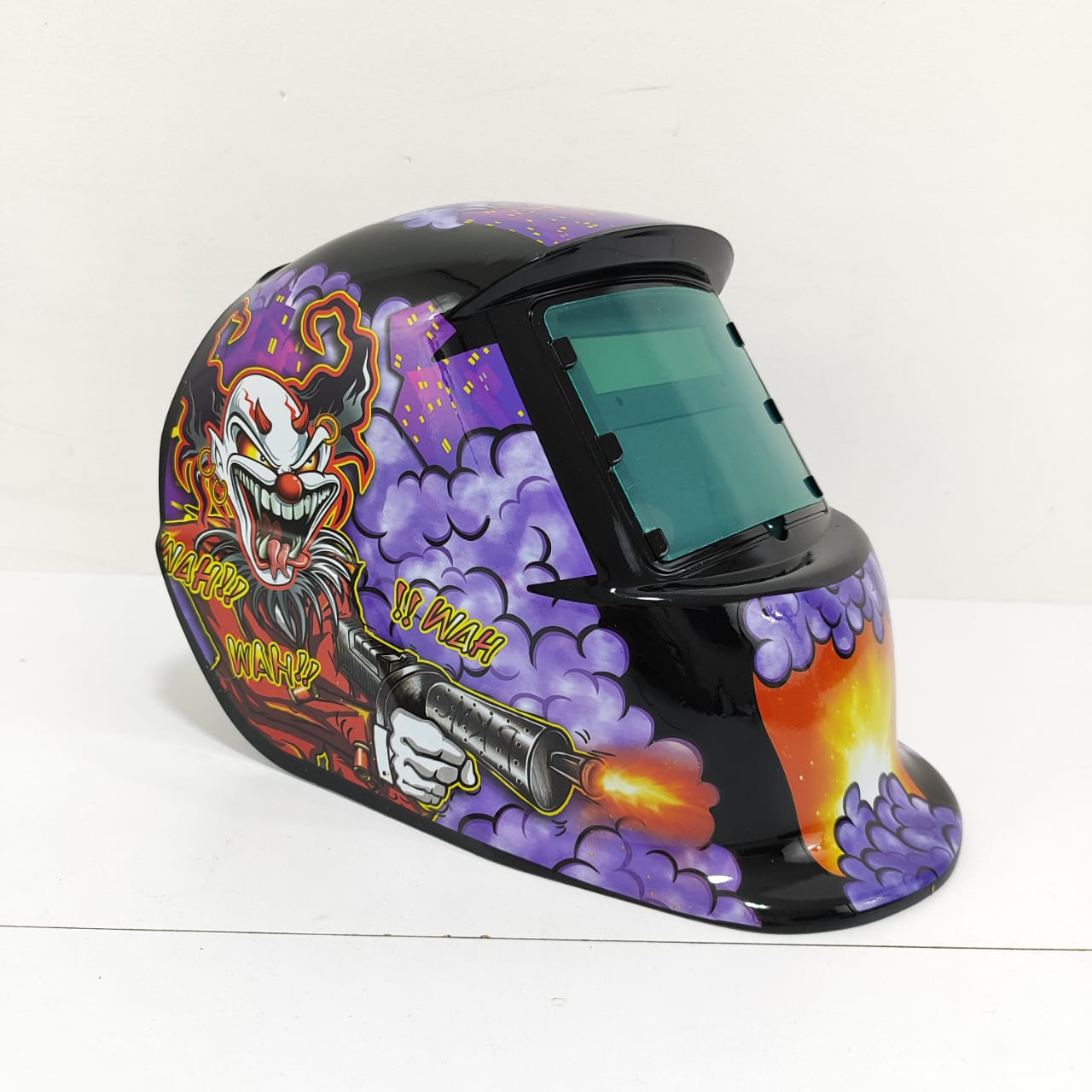 Gray helmet for bikers