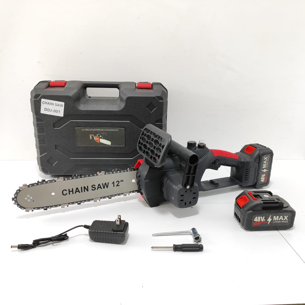 🪓 Motosierra Inalámbrica Profesional 12" 48V – Alta Potencia y Movilidad
