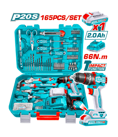 Kit de Herramientas TOTAL 165 Piezas